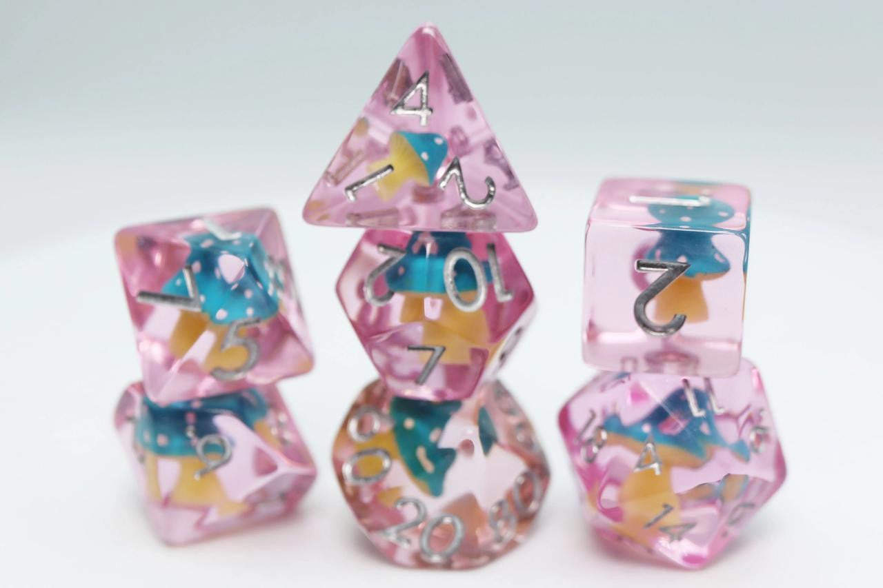 Foam Brain Games Blue Mushroom RPG Dice Set